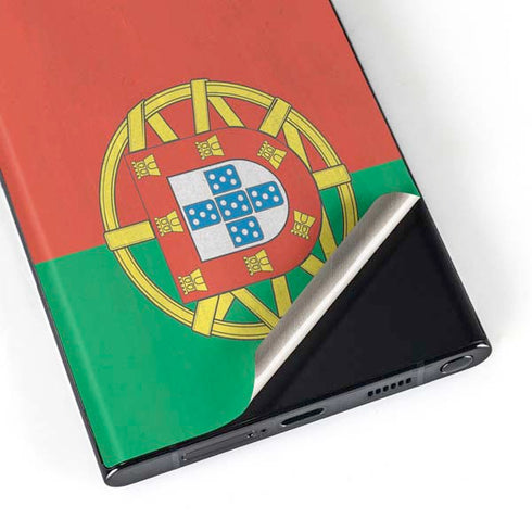 Portugal Flag Distressed Galaxy Skins